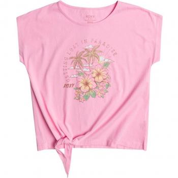 Camiseta Roxy Pura Playa rosa y naranja