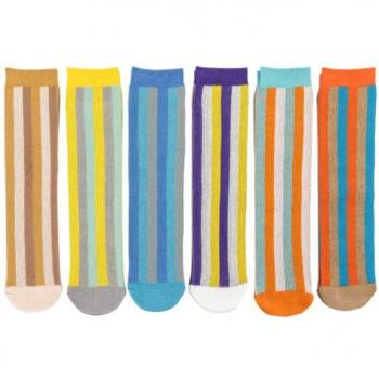 Enfant chaussettes coton printanières colorées