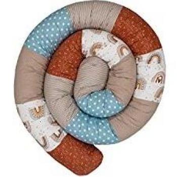 ULLENBOOM ® Baby Kuschelschlange 300x13 cm Regenbogen