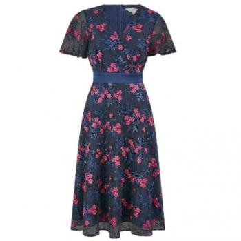 Bleu Fleur Yumi Skater Wrap