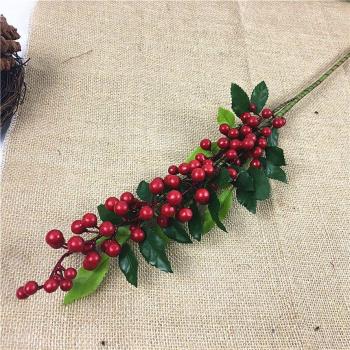 Flores artificiales de arándano para decoración