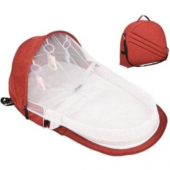 Éveil de Voyage Pliable pour Nouveau-né avec Protection Contre les Insectes et Soleil