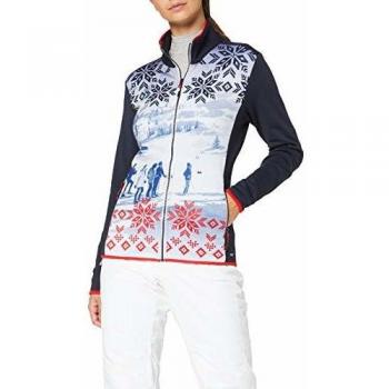 CMP Powerstretch Damenjacke in Schwarz-Blau, Größe D36