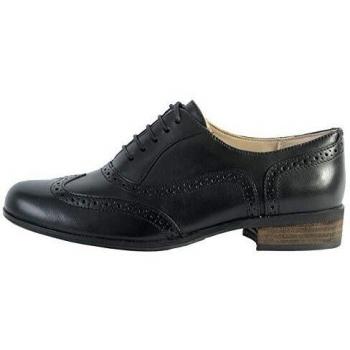 Clarks Black Leather Brogues for Women