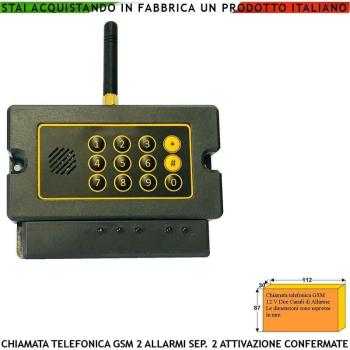 Allarme 32Memorizzazioni: 20N 2C DuoBand + Funzione Apriporta