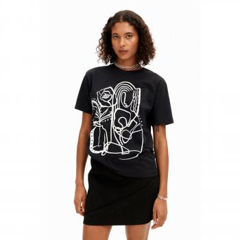 T-shirt nera Desigual