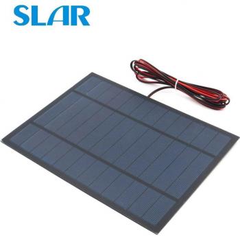 Panneau solaire 6V 6W pour bricolage avec câble d'extension