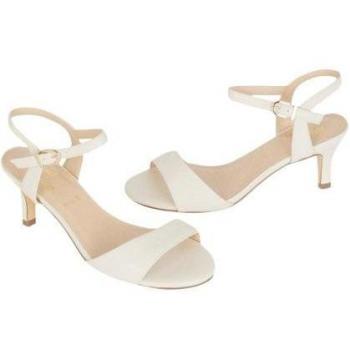 Sandalias de Tacón Extra Anchas Thora para Señoras 4 UK en Negro