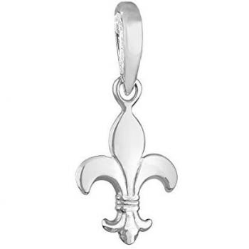 Elli 925 Sterling Silber Charms & Kettenanhänger Schwertlilie Fleur de Lis