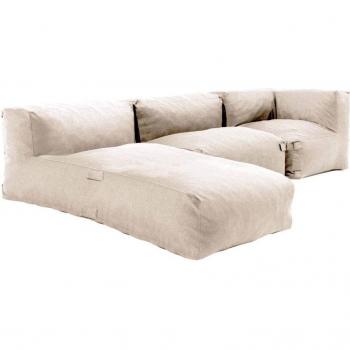 Modular Garden Sofa 3 Seats Beige – Mixi Edition