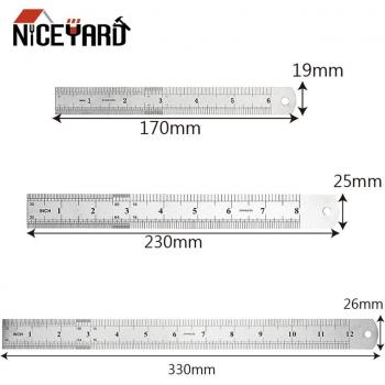 Regla Metal NICEYARD 15 cm para Medición Precisa