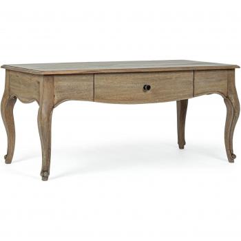 Table basse en manguier Hellin – L110, tiroir à l’avant