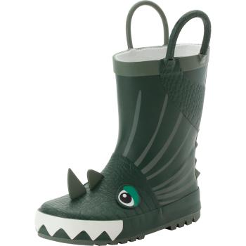 Grüne Rook-Gummistiefel im ZIGZAG‑Design für kleine Mädchen – Größe 31