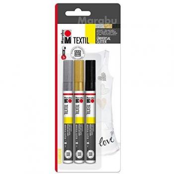 Marabu marqueur textile paillettes
