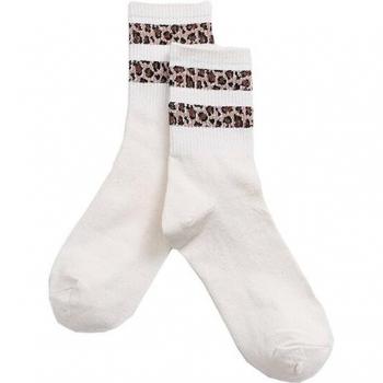 3 Pairs of Warm Leopard Print Socks for Women