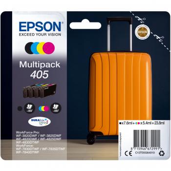 Cartuchos Epson 405 N° 405 en 4 colores (Negro, Cian, Magenta, Amarillo) – 7 unidades