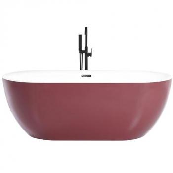 Baignoire design rouge bordeaux 170 x 80 cm en acrylique