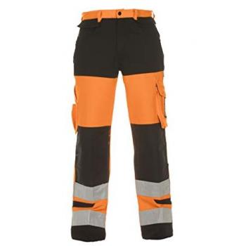Hertford hi vis trouser two tone orange/black 40