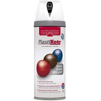 PlastiKote Brilliant White Gloss Enamel Spray 400ml