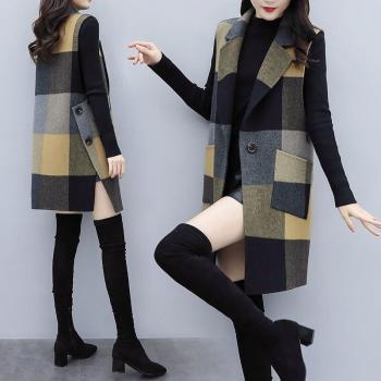 Printemps Automne Veste Mi-Long Femme Coréenne Fine