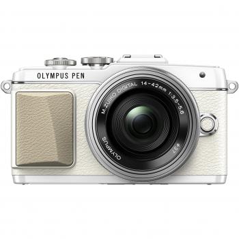 Olympus Pen E‑PL7 Blanc avec Lentille 14‑42 mm – Appareil Photo Numérique 16,1 Mpix