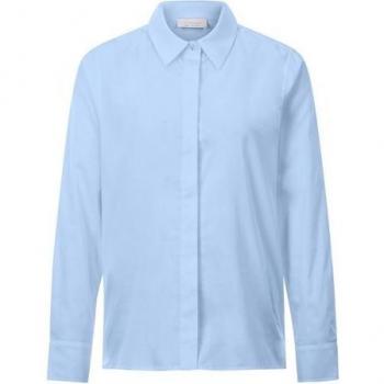RICHROYAL Baumwollbluse, klassisch, Langarm, mit Knöpfen