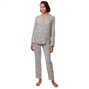 Triumph Pyjama 10221521 Grau Regular Fit 44 Damen
