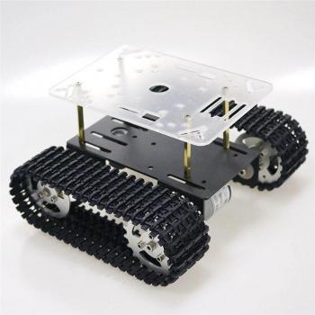 Chasis de Coche Tanque T101, Orugas, Motor 33GB‑520 para Arduino
