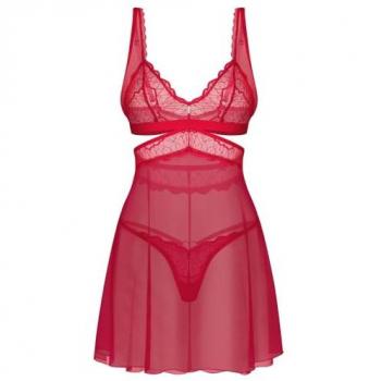 Obsessive Cupide Désir Babydoll Rouge