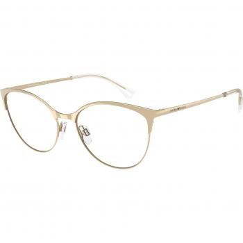 Emporio Armani Gold Vision Frames, 54 mm, Women's Size
