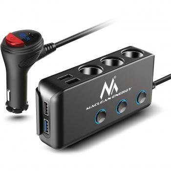 Multi-port chargeur voiture Maclean MCE218 4xUSB PD QC 12-24V