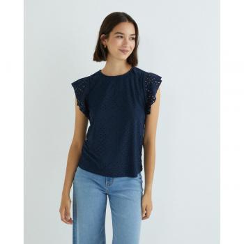 Top de Mujer Vero Moda con Mangas de Volante