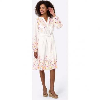 HEINE Druck‑Kleid mit Muster – Damen, knielang