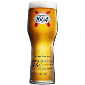 Kronenbourg Classic 1664 Beer Glasses, 20oz (4‑Pack)
