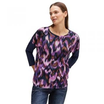 T-shirt Femme Street One 3/4 Violet taille 38