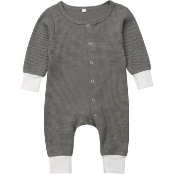Sac de couchage bébé en coton uni à manches longues