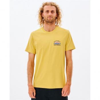 T‑shirt Rip Curl Rayons, T‑shirt Hommes Jaune
