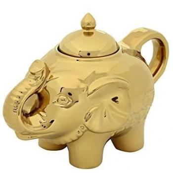 Elephant Shaped Sugar Dispenser – Gold Finish
