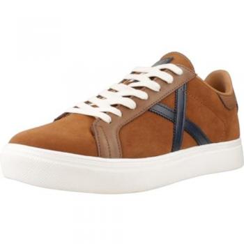 Zapatilla Casual Hombre Munich Rete 98 en piel scamosciada cognac, modelo 8080098