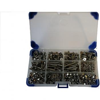 AHC K-10007 5 mm M5 Countersunk Socket Set Screws with Washers and Nuts
