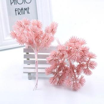 Accesorio de Navidad y Boda: Flores de Cedro en 6 Unidades