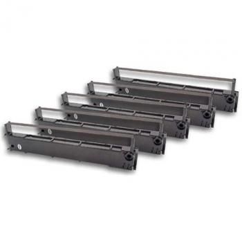 Ruban noir encreur VHBW, 5 pièces – compatible Epson 2000 EP et AP 80