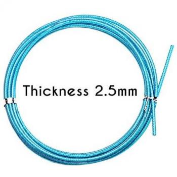 Fitness Jump Rope with 4MM Replaceable Wire Cable