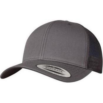 One-Size FlexFit Retro Truckercap – Weiß