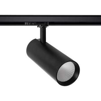 Spot LED 30W Bertha LIFUD Noir Rail Triphasé 4000K Blanc neutre