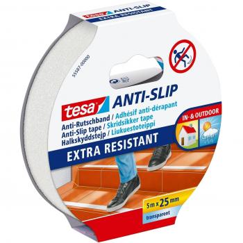 Tesa 55587‑00000‑11 Transparent Anti‑Slip Tape – 5 m × 25 mm