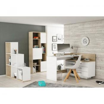 Bureau d'Angle Mirlo et Tiroirs Pratiques