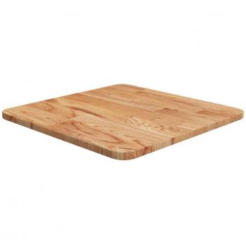 40x40x1.5cm Light Brown Solid Wood Oak Table Top, Treated, vidaXL