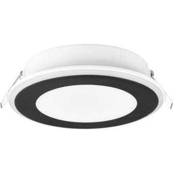 Aura Éclairage Encastrable Noir Satiné D. 14,8 cm à Triple Allumage