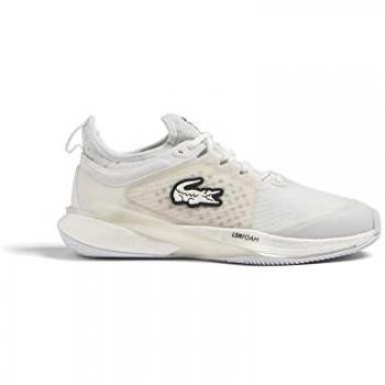 Lacoste Lite Padel Glide – Beige & White UK 6.5